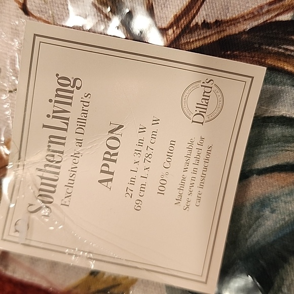 NWT Southern Living Festive Fall Collection Heirloom Pumpkin Oven Mitt and Apron - Picture 6 of 7